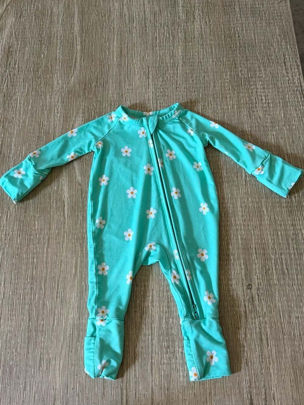 NWOT Silks Design Infant Romper in Neon Flowers